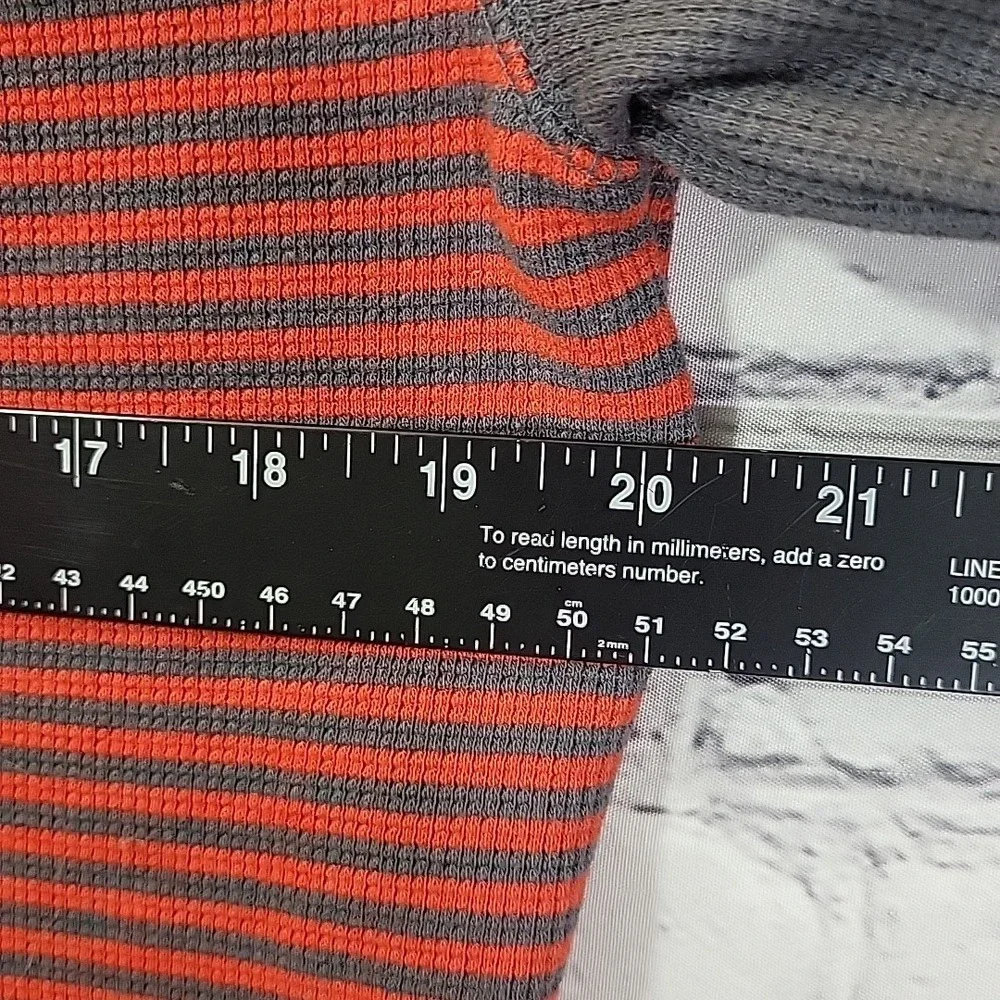 Banana Republic Mens Cotton Blend Waffle Knit Crew‎ Neck Sweater Sz L Striped